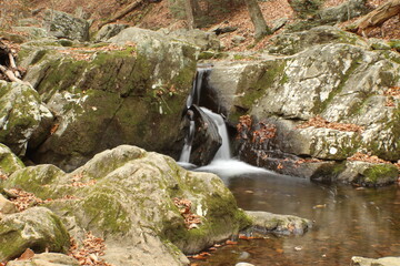 waterfall in the mountains