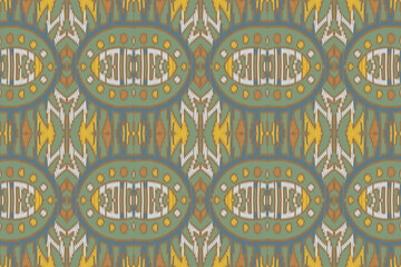 Ikat paisley embroidery on the fabric in Indonesia and other Asian countries.geometric ethnic oriental seamless pattern.Aztec style. illustration.design for texture,fabric,clothing,wrapping,carpet.