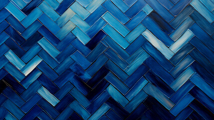 Abstract pattern with black blue stripes in a dimensional style tiled
