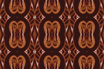 Ikat paisley embroidery on the fabric in Indonesia and other Asian countries.geometric ethnic oriental seamless pattern.Aztec style. illustration.design for texture,fabric,clothing,wrapping,carpet.