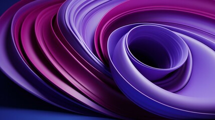 Cosmic Spirals: A Journey into Abstract Infinity with Layers of Purple and Magenta