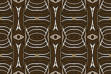 Ikat paisley embroidery on the fabric in Indonesia and other Asian countries.geometric ethnic oriental seamless pattern.Aztec style. illustration.design for texture,fabric,clothing,wrapping,carpet.