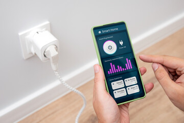 Smart home app with energy efficiency monitor