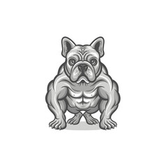 Bulldog Vector Art Illustration