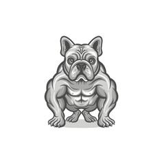 Fototapeta premium Bulldog Vector Art Illustration