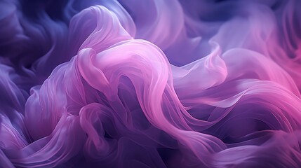 Ethereal Swirls of Lavender and Indigo: A Dreamlike Abstract Artwork - obrazy, fototapety, plakaty