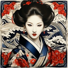woman in kimono
