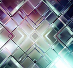 Abstract grid glass geometric concept illustration texture futuristic