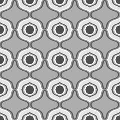 Geomertic Seamless Pattern. Vector Background for Tile, Textile, Card.  - 679336905