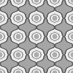 Geomertic Seamless Pattern. Vector Background for Tile, Textile, Card.  - 679336913