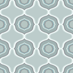 Geomertic Seamless Pattern. Vector Background for Tile, Textile, Card.  - 679336933