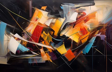 Foto auf Acrylglas abstract painting abstract art, modern painting,  wall art © Olga
