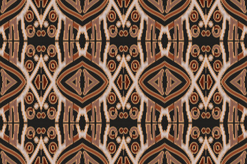 Ikat Paisley Embroidery on the Fabric in Indonesia,india and Asian countries.geometric Ethnic Oriental Seamless pattern.aztec Style. illustration.design for Texture,fabric,clothing,wrapping,carpet.