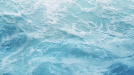 background sea with foam top view.
