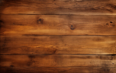 Warm Wooden Planks: Textured Background for Rustic Charm. Rich Brown Wood Plank Texture. Surface of an Old Brown Wood Texture. Old Textured Wooden Background. Top view. 