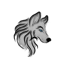 Wolf Head shaded
