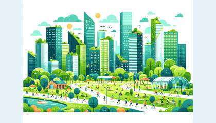 Vibrant Urban Park: Integrating Nature in City Life