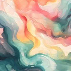 colored stains on the water form a bright dynamic background