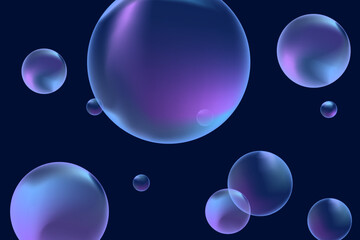 Modern realistic water bubbles, great design for any purposes.