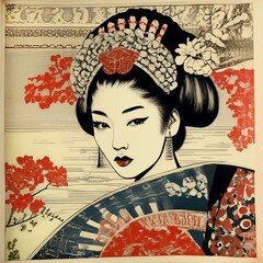 japanese child with fan