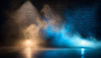 studio coloured fog