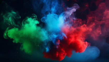 Fototapeta na wymiar colourful smoke