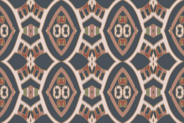 Ethnic ikat tropical traditional pattern folk antique background. Art graphic print design for carpet fabric texture textile wallpaper background backdrop rug.