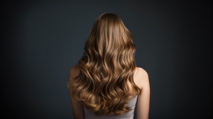 Fototapeta premium balayage colored long hair, a style statement