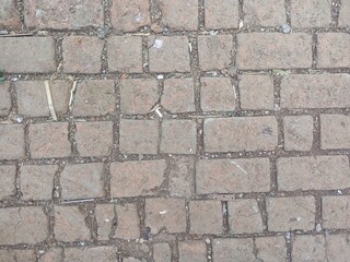 Road brick texture background