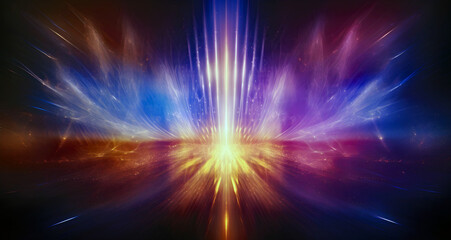 Fototapeta premium spiritual energy and light field background. AI generated.
