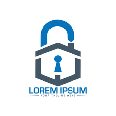 Security Logo Design Key Lock Logo Design creative and professional logo design