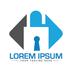 Security Logo Design Key Lock Logo Design creative and professional logo design