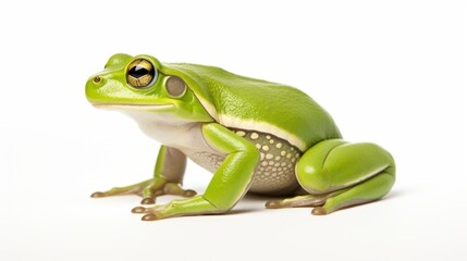 frog full body on white background