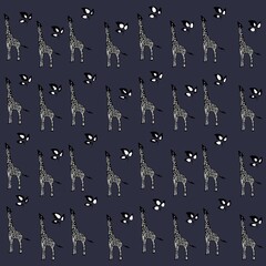 giraffe, animal, mammal, vector, wild, illustration, zoo, neck, safari, nature, wildlife, tall, cartoon, cute, horse, silhouette, deer, christmas, animals