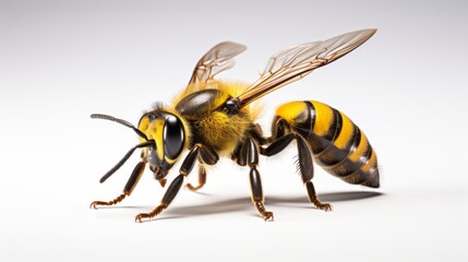 bee full body on white background