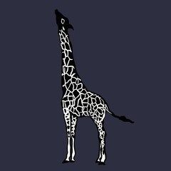 giraffe silhouette vector
