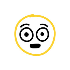 emoticon hand drawn vector