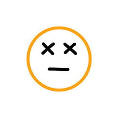 Hand drawn emoji. Doodle emoticons, smile face sketch