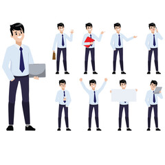 Men avatars. Male set person, collection guy character for social profile, illustration businessman student face, office stuff vector