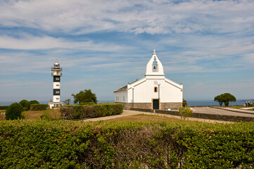 Lighthouse and chapel of San Agustin de Ortiguera