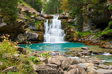 Gradas de Soaso waterfall, Ordesa Natural park