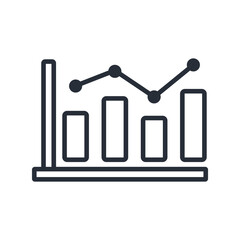 analysis icon. vector.Editable stroke.linear style sign for use web design,logo.Symbol illustration.