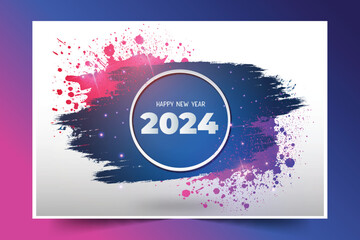 modern happy new year 2022 background with colorful splash design vector illustration