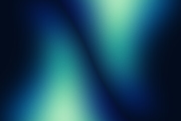 Abstract blue and green shapes grainy gradient background noise texture effect design