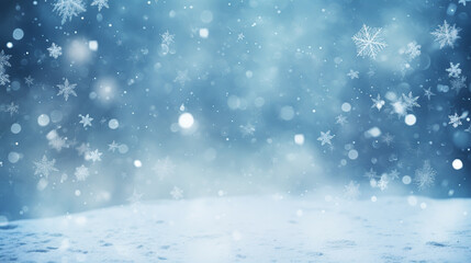 Naklejka premium Heavy snowfall in different shapes and forms. Falling Christmas snow. Realistic falling snowflakes isolated on transparent background. Place for text
