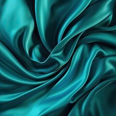 Obraz premium Teal silk background seamless pattern and texture