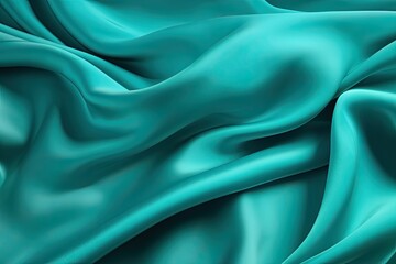 Obraz premium Teal silk background seamless pattern and texture