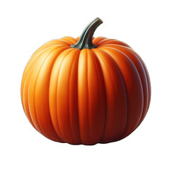 Obraz premium Autumn Essence: Vibrant Pumpkin on Transparent Background, GENERATIVE AI
