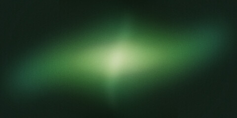 Green and white abstract star grainy gradient background noise texture effect strange poster design