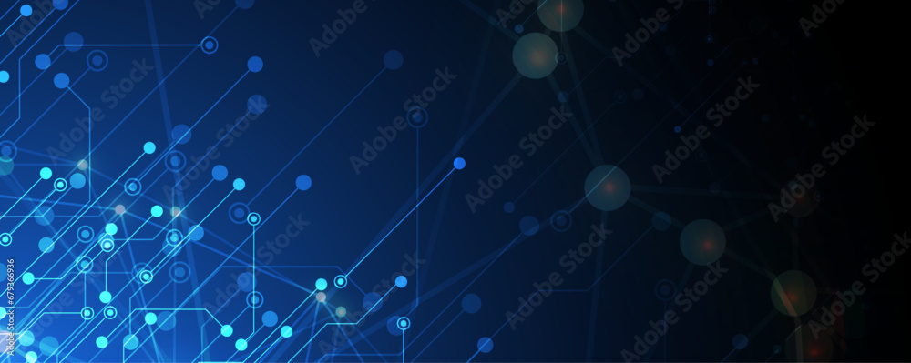Aufkleber abstract futuristic circuit computer internet technology board business dark background